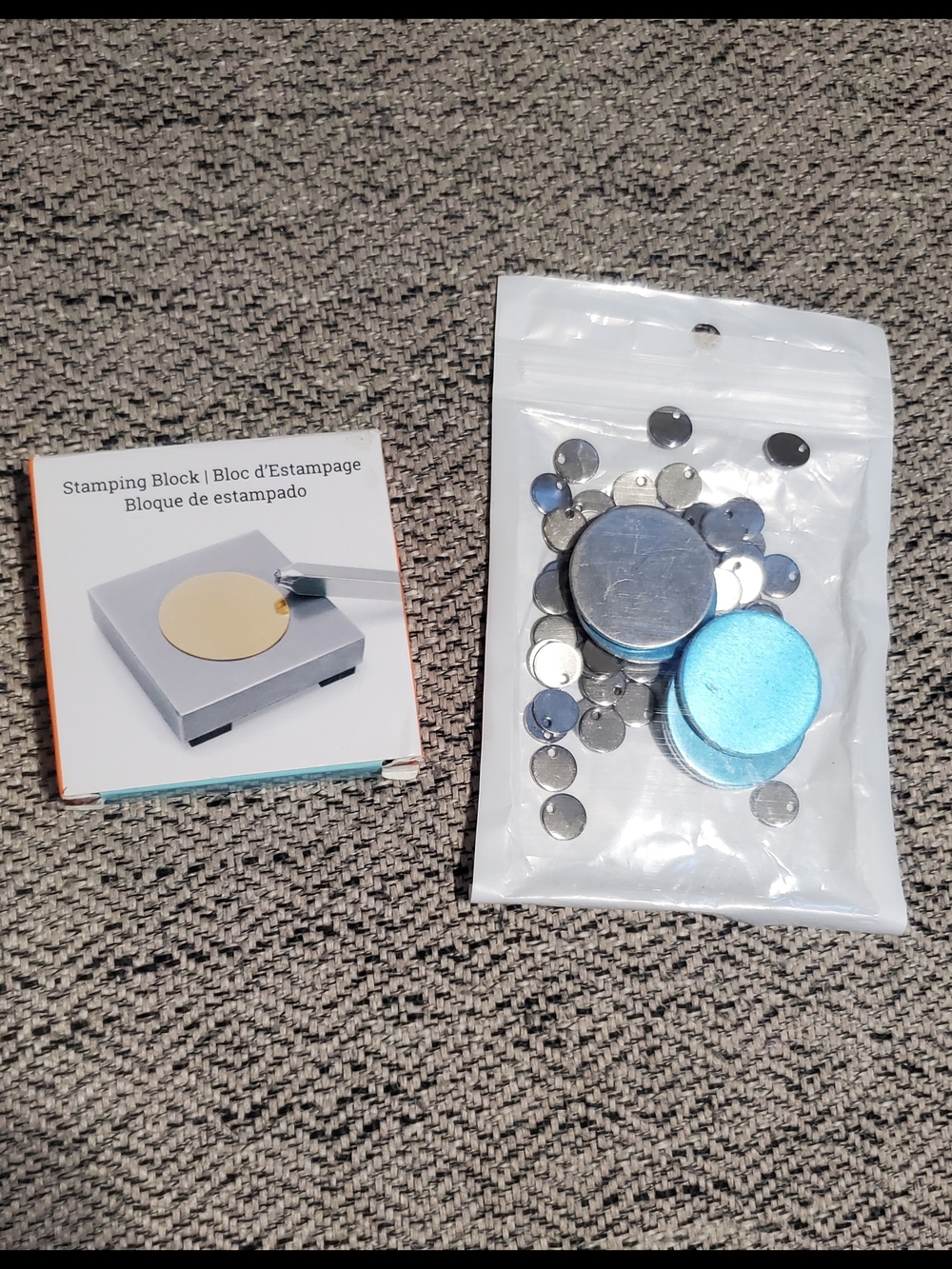 ImpressArt Craft Stamping Block with Discs Jewelry Making Supplies